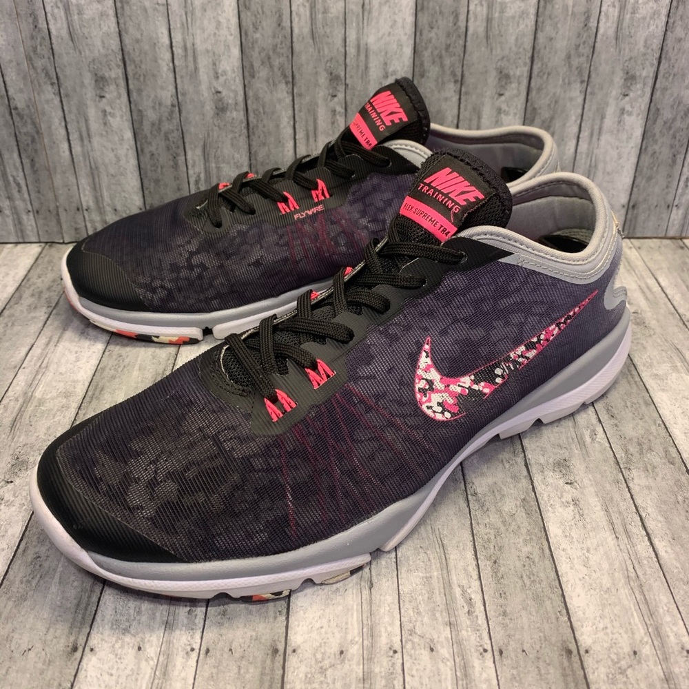 Nike Flex Supreme TR4 Training Black Pink Size 9.5